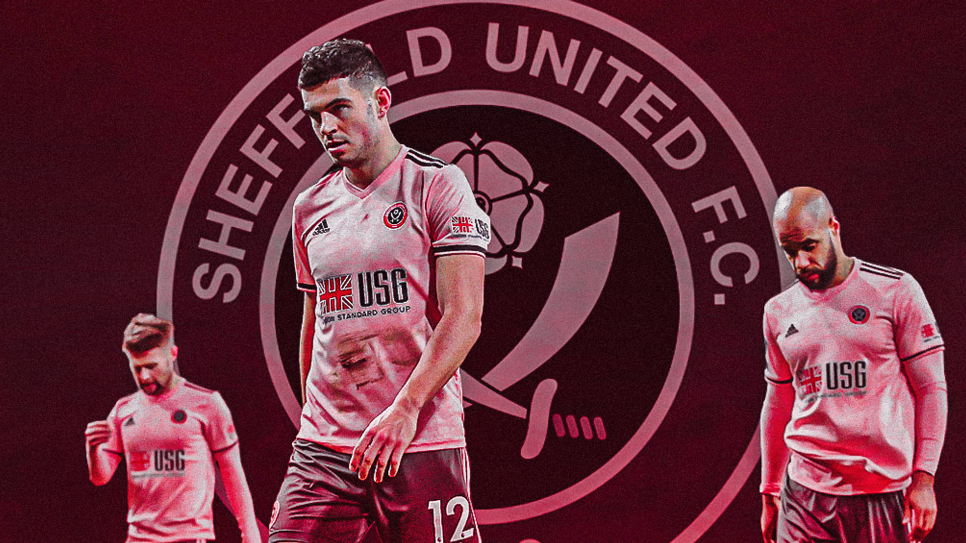 Sheffield United Soccer Team Trio Wallpaper