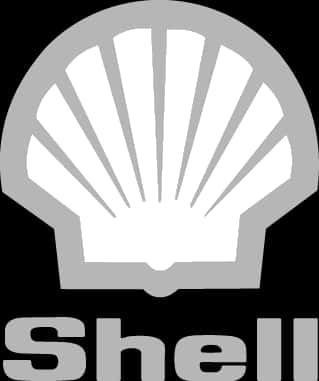 Shell Logo Grayscale PNG