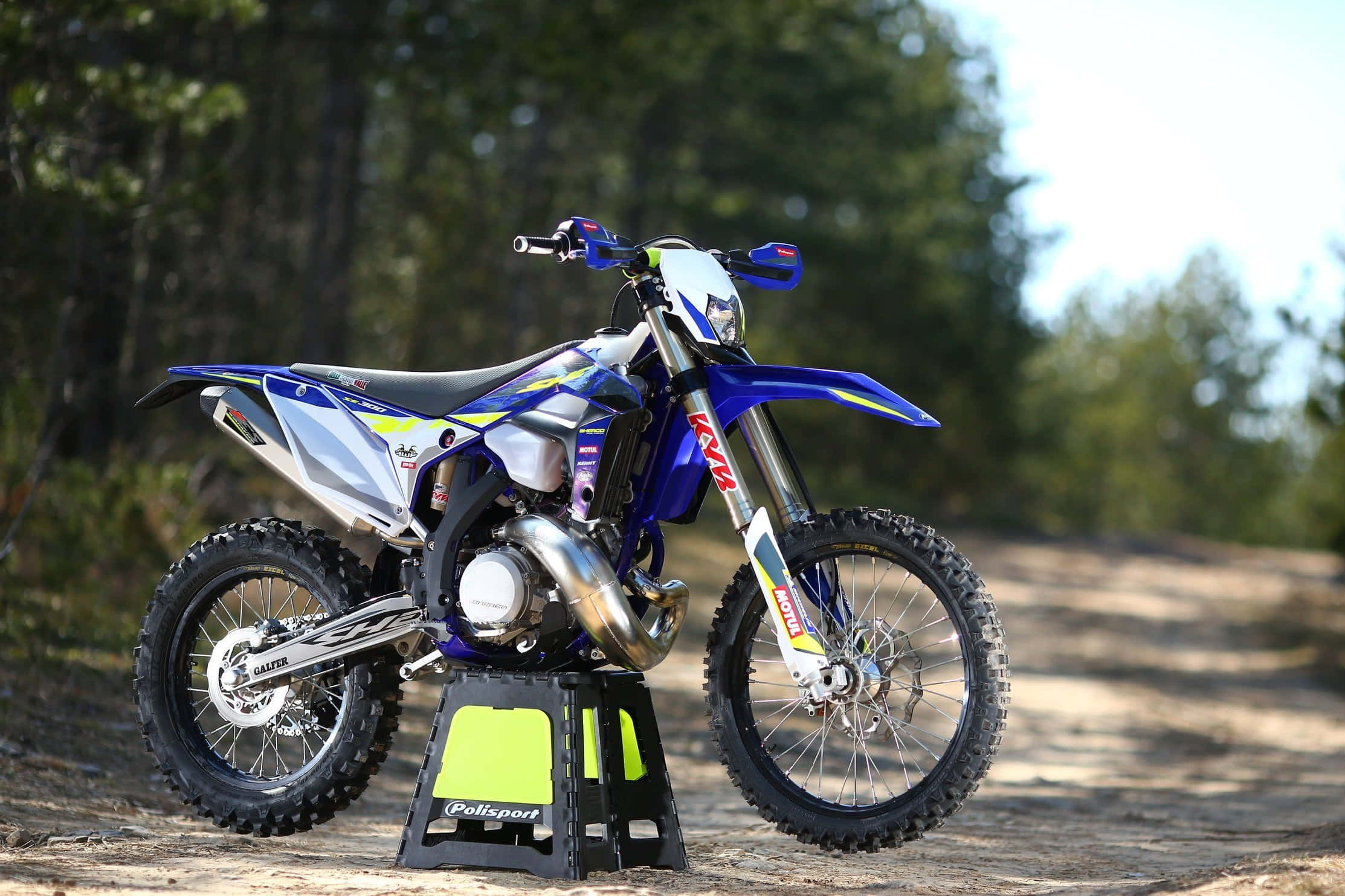 "sherco Enduro Motorcycle In Action" Wallpaper