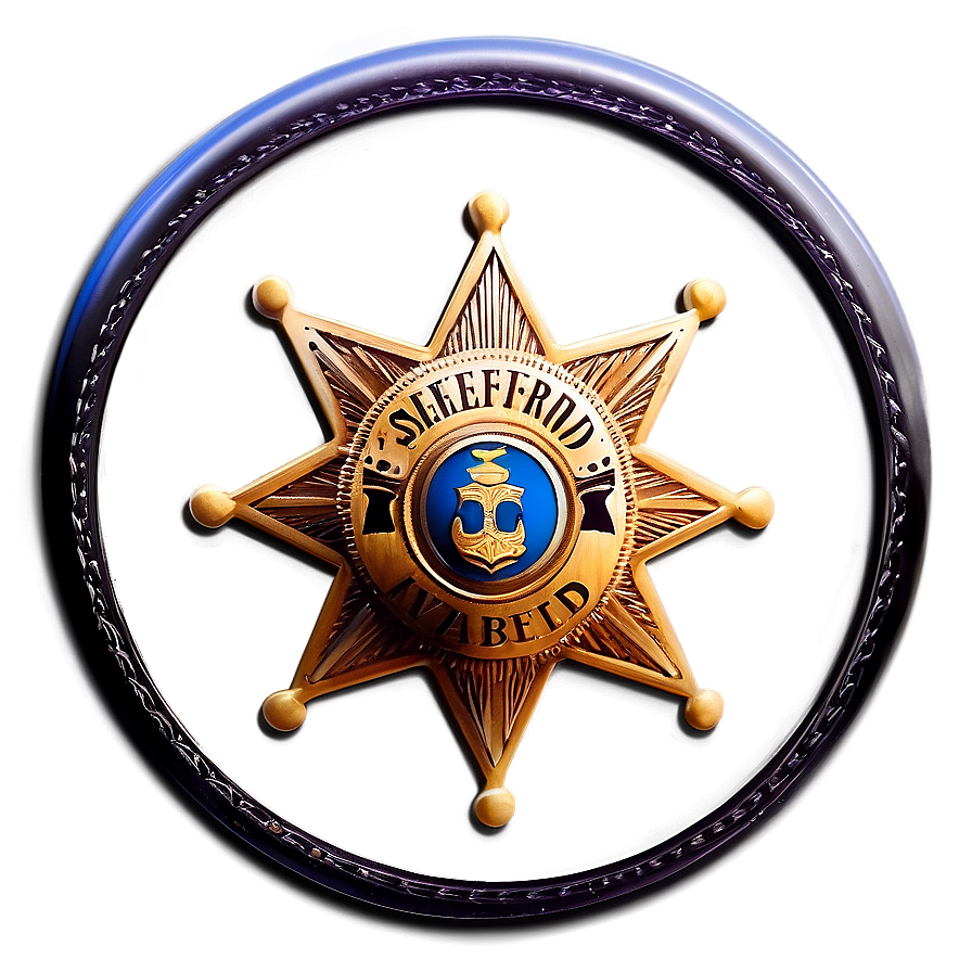 Sheriff Badge Graphic Png 05252024 PNG
