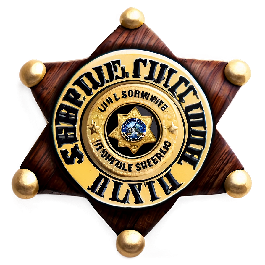 Sheriff Badge Graphic Png 78 PNG