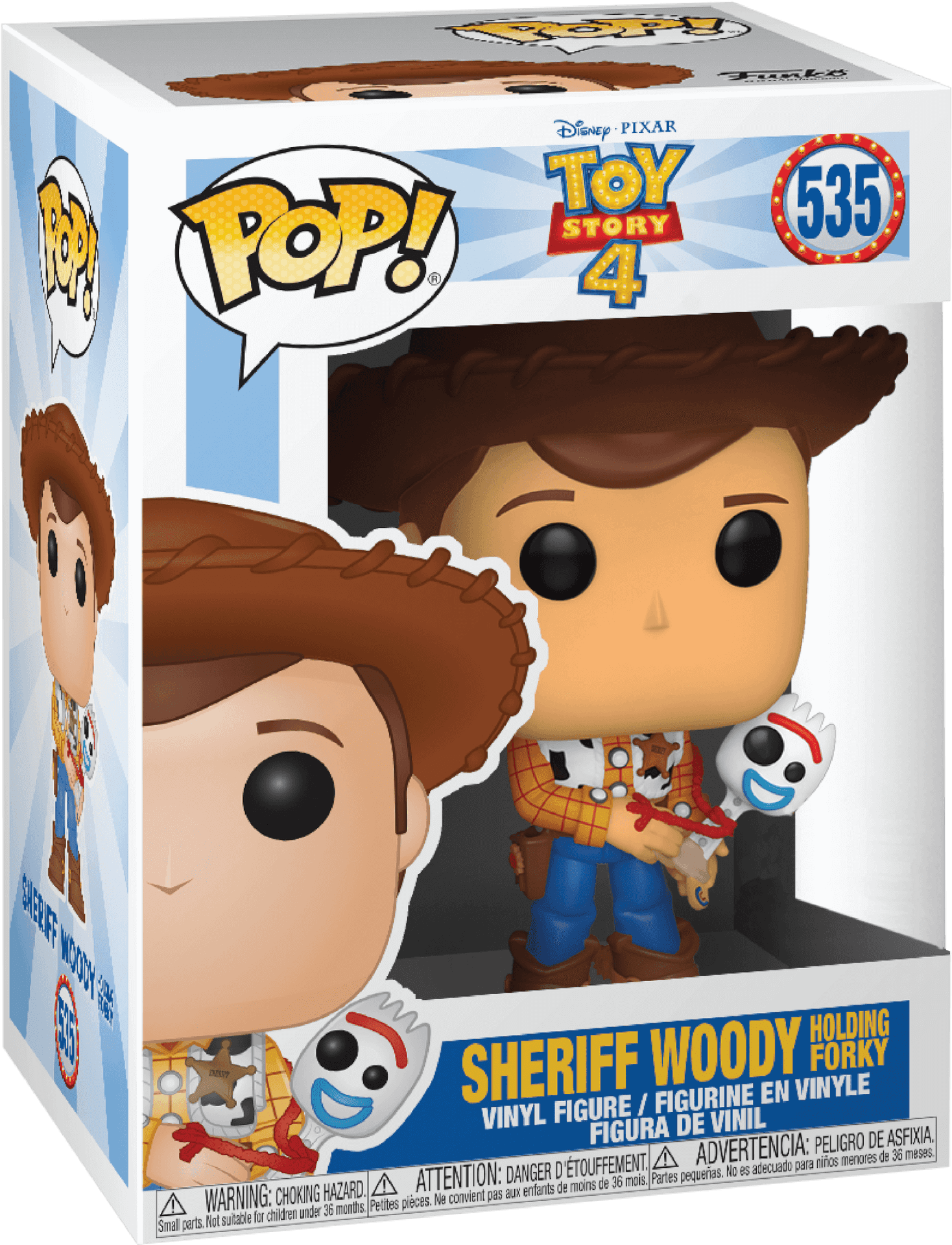 Sheriff Woody Funko Pop Toy Story4 PNG