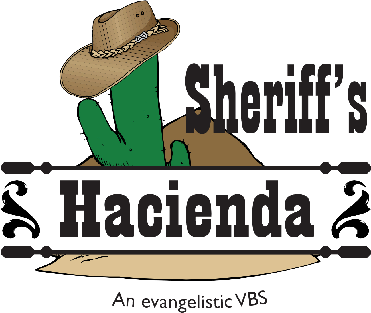 Sheriffs Hacienda Evangelistic V B S Logo PNG