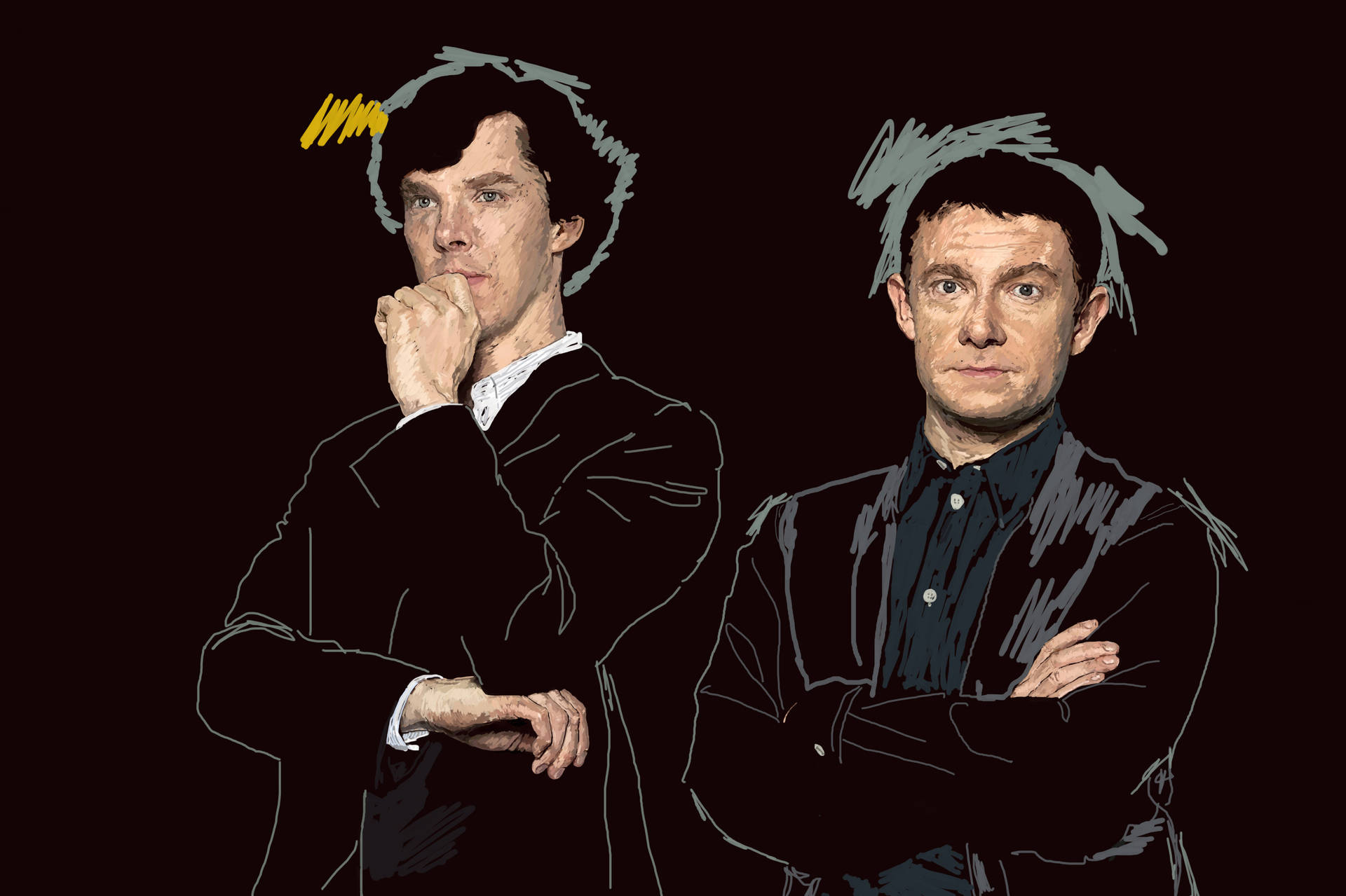 Sherlock And John Doodle