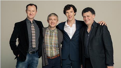 Sherlock Cast Group Portrait PNG