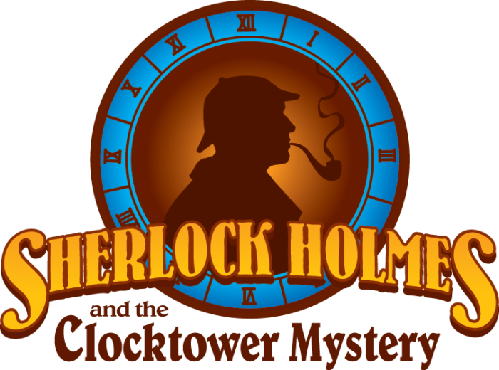 Sherlock Holmes Clocktower Mystery Logo PNG