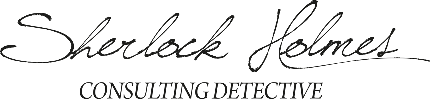 Sherlock Holmes Consulting Detective Logo PNG