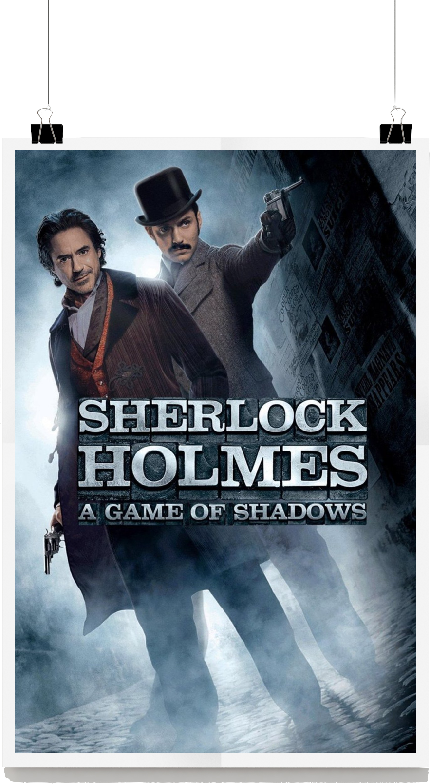 Sherlock Holmes Gameof Shadows Movie Poster PNG