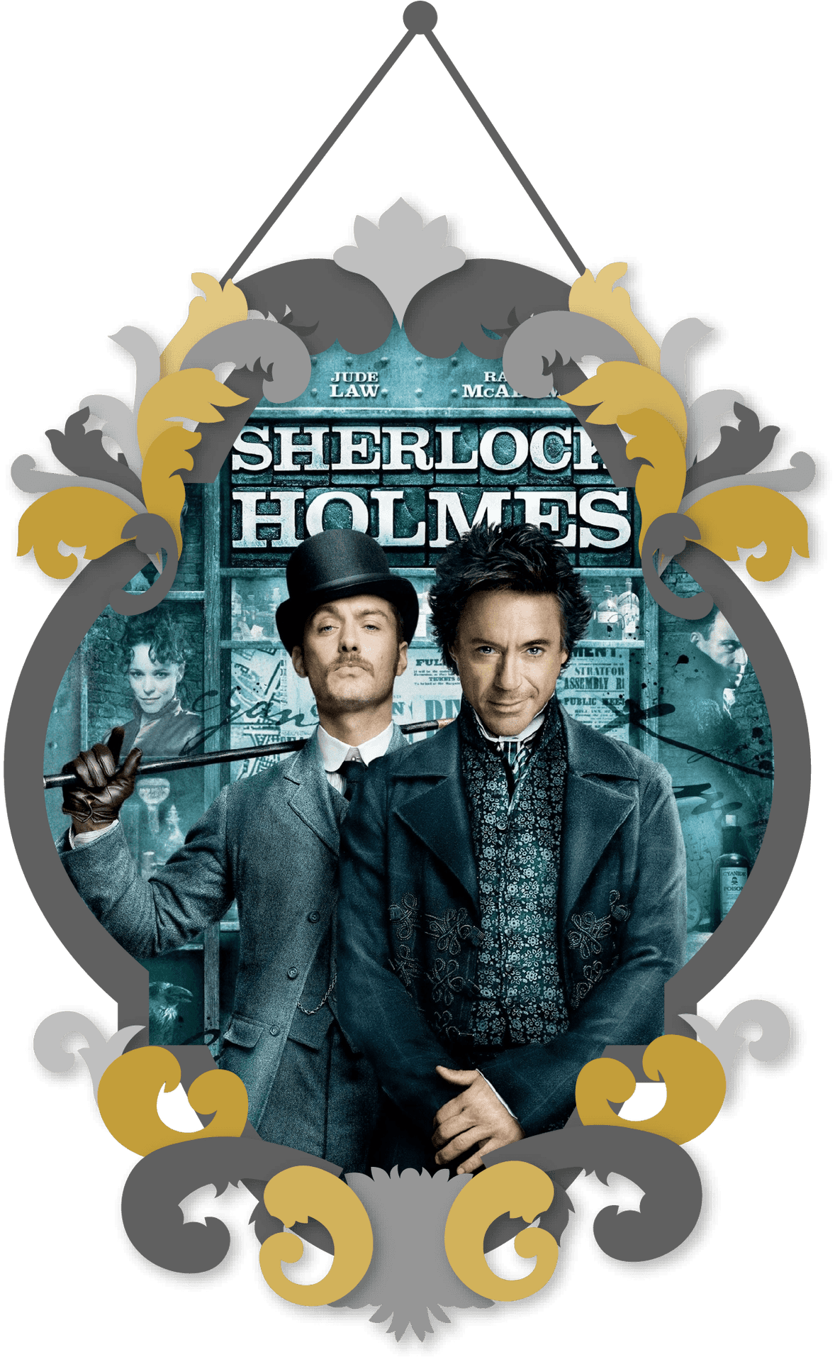 Sherlock Holmes Movie Poster PNG