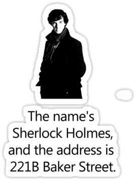 Download Sherlock Holmes Quote221 B Baker Street | Wallpapers.com