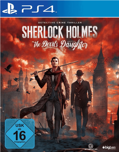 Sherlock Holmes The Devils Daughter P S4 Cover Art PNG