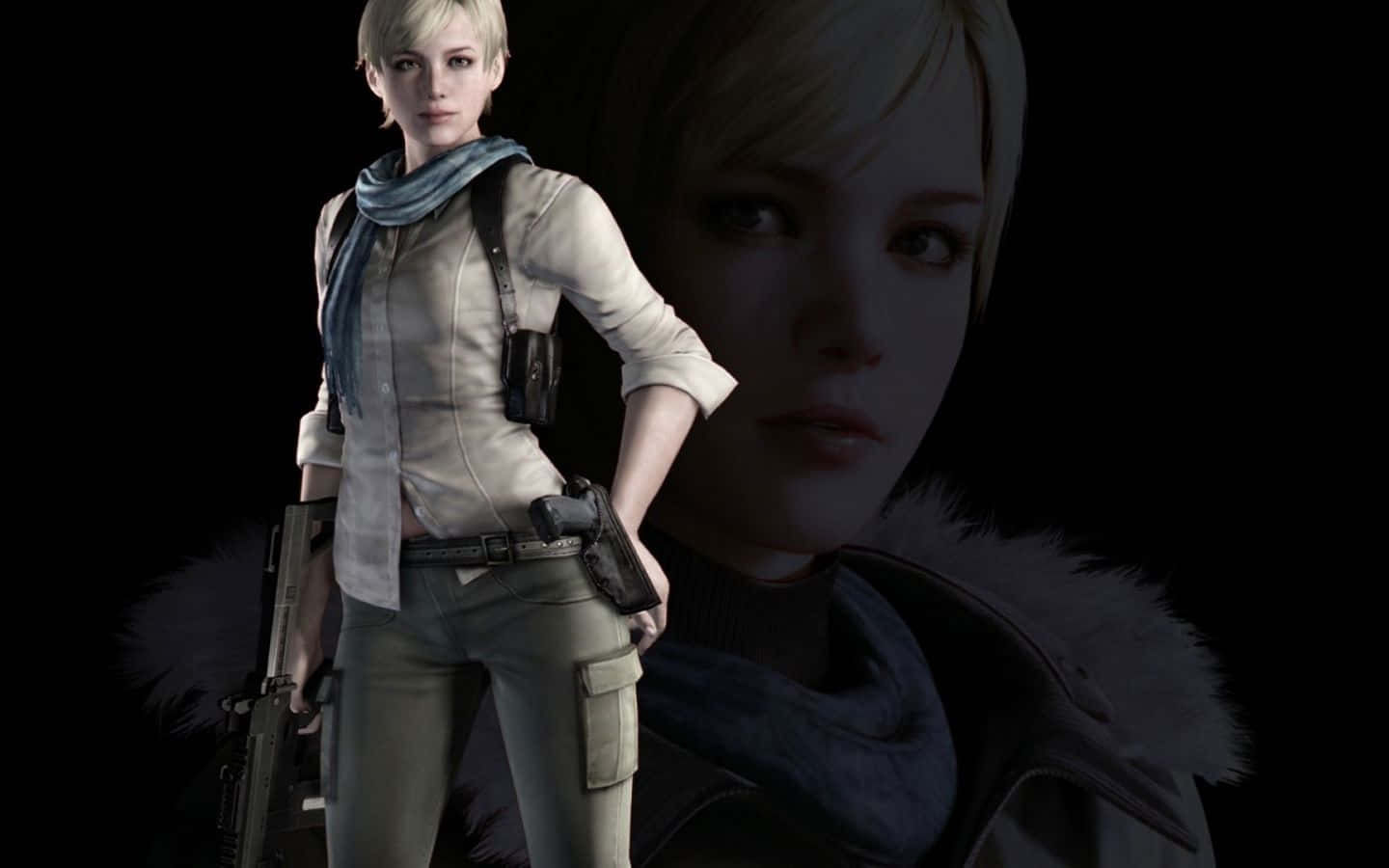 Download Sherry Birkin In Action Wallpaper | Wallpapers.com