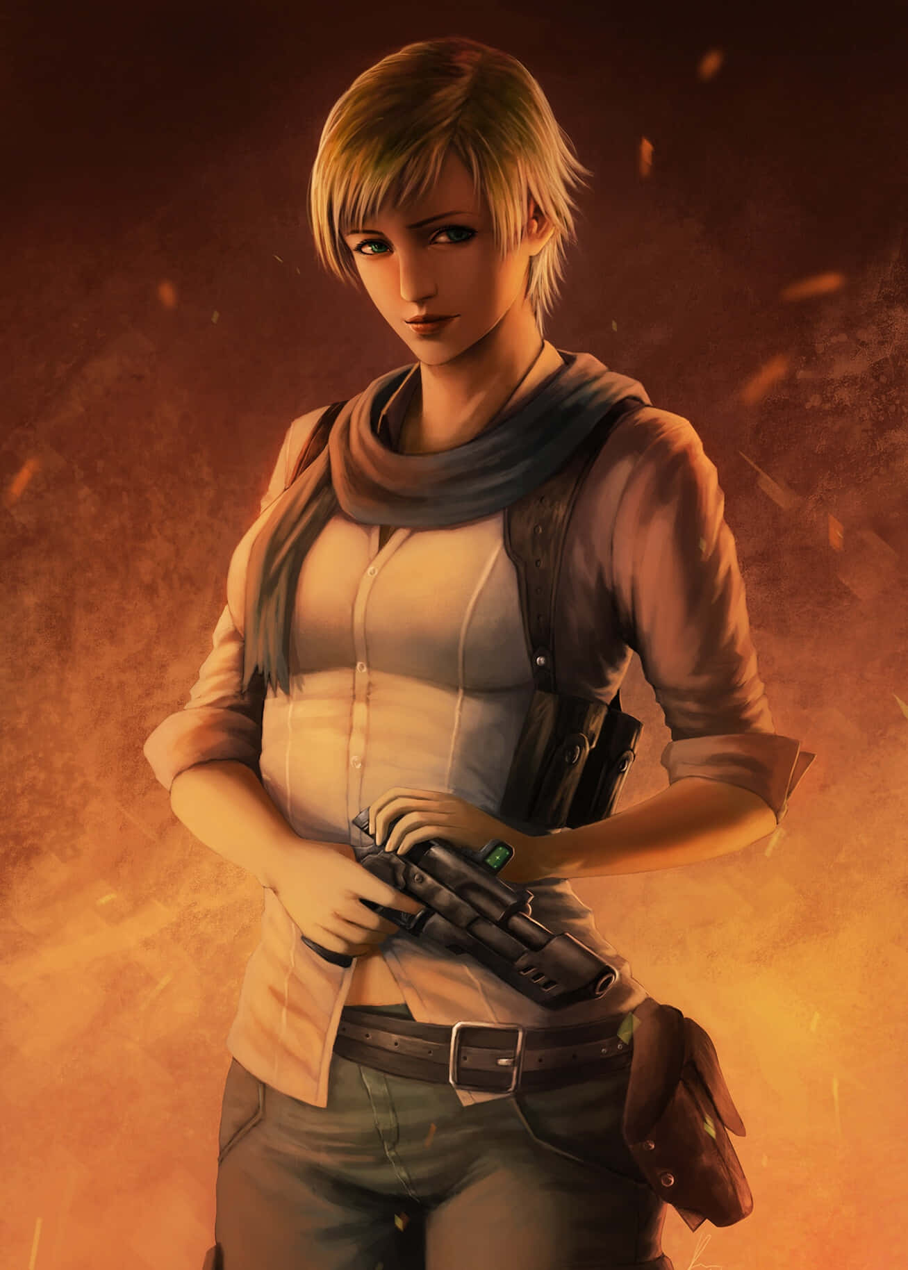 Download Sherry Birkin In Action Wallpaper Wallpapers Com