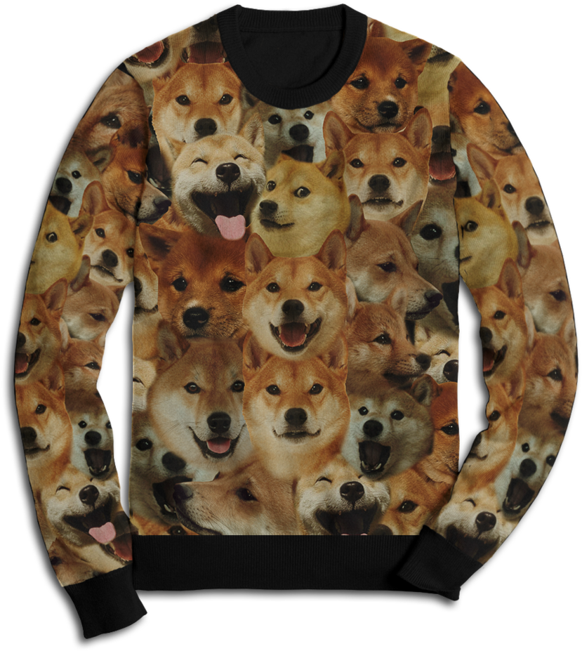 Download Shiba Inu Print Sweater | Wallpapers.com