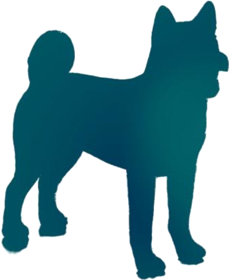 Shiba Inu Silhouette Graphic PNG