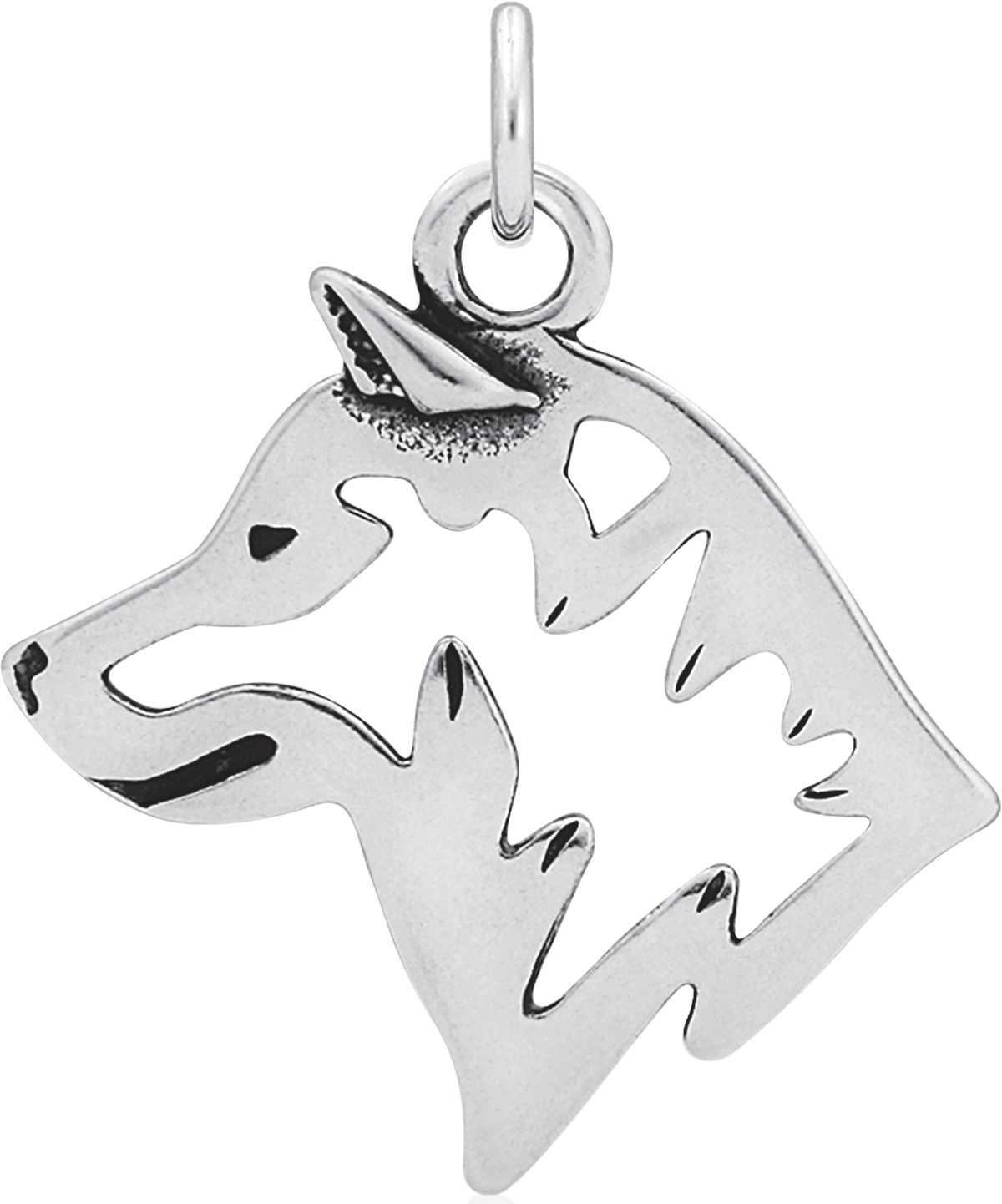 Shiba Inu Silhouette Pendant PNG