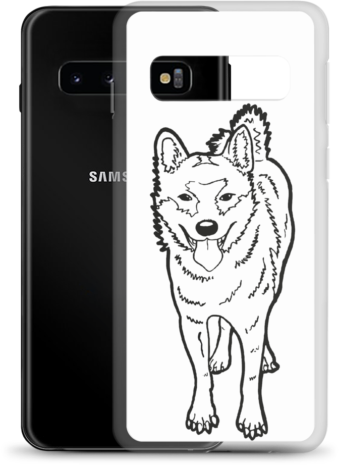 Shiba Inu Sketch Smartphone Case PNG