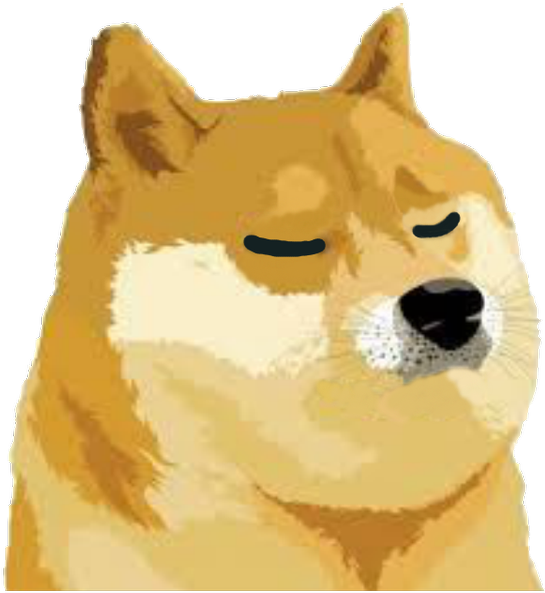 Shiba Inu Smug Expression Emote.png PNG