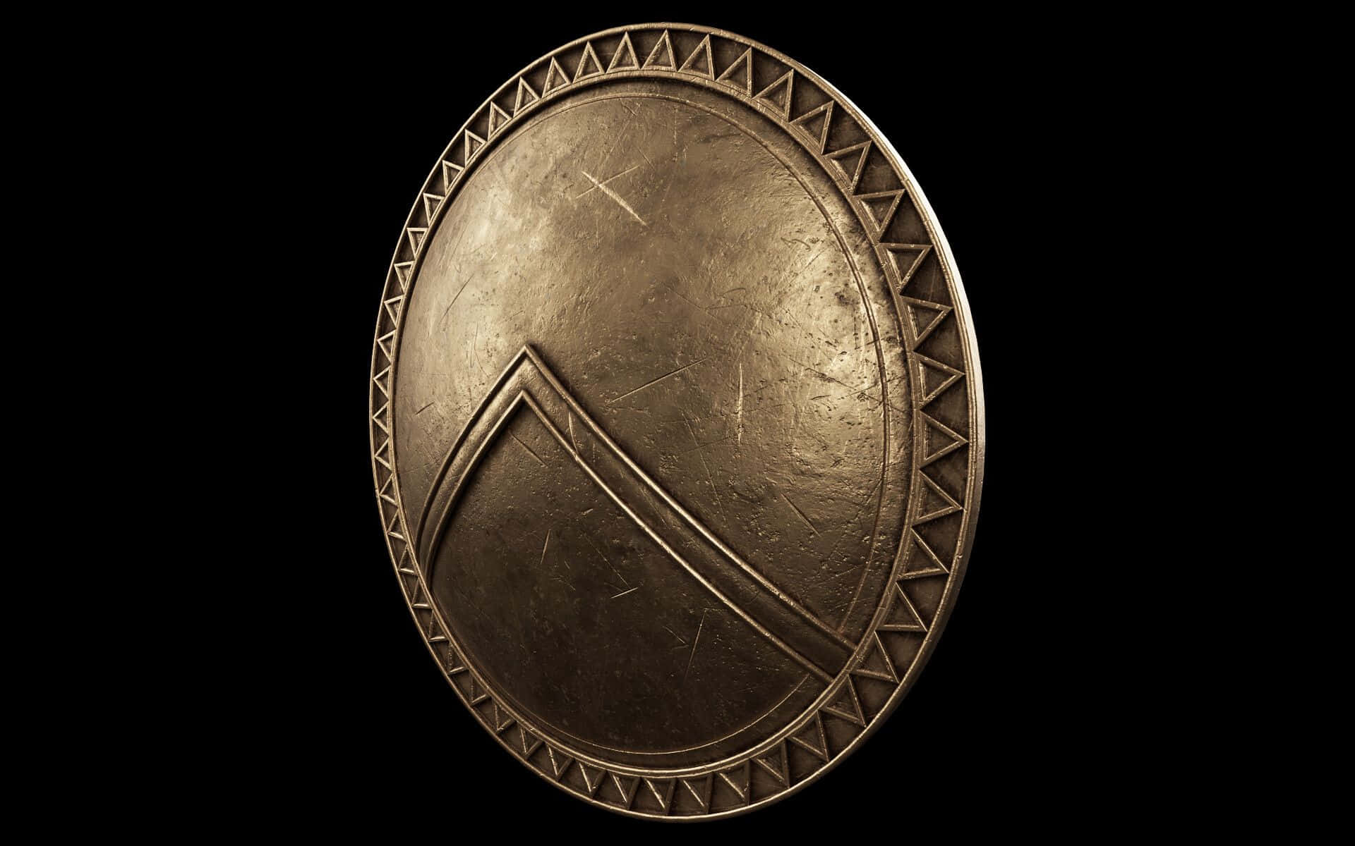 Majestic Shield on Grunge Background