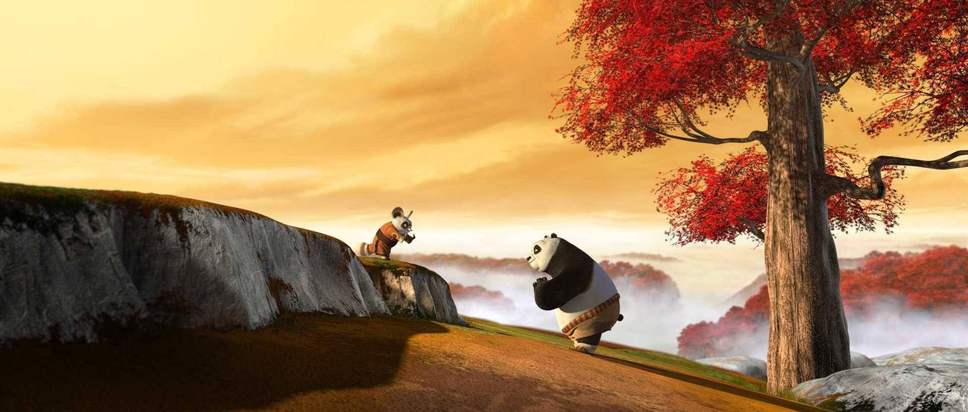 Shifu And Kung Fu Panda Bowing Wallpaper