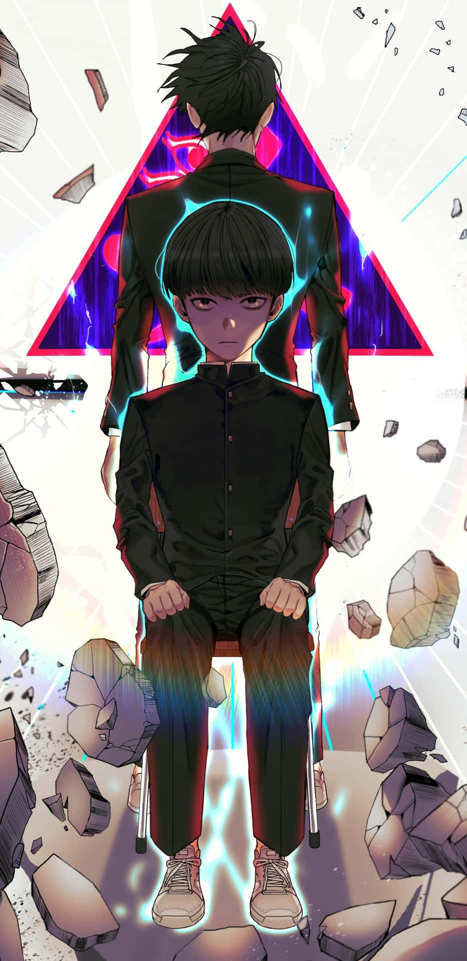 Shigeo Kageyama, also known as Mob, unleashing his psychic powers Wallpaper