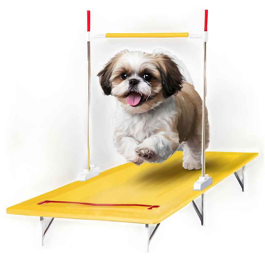 Shih Tzu Agility Training Png 06242024 PNG