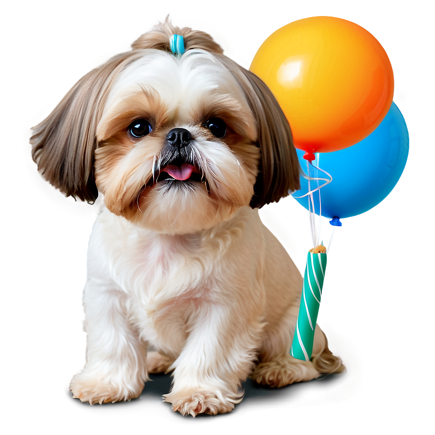 Shih Tzu Birthday Party Png Jys27 PNG