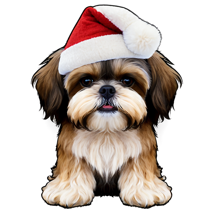 Shih Tzu Christmas Elf Png 06242024 PNG