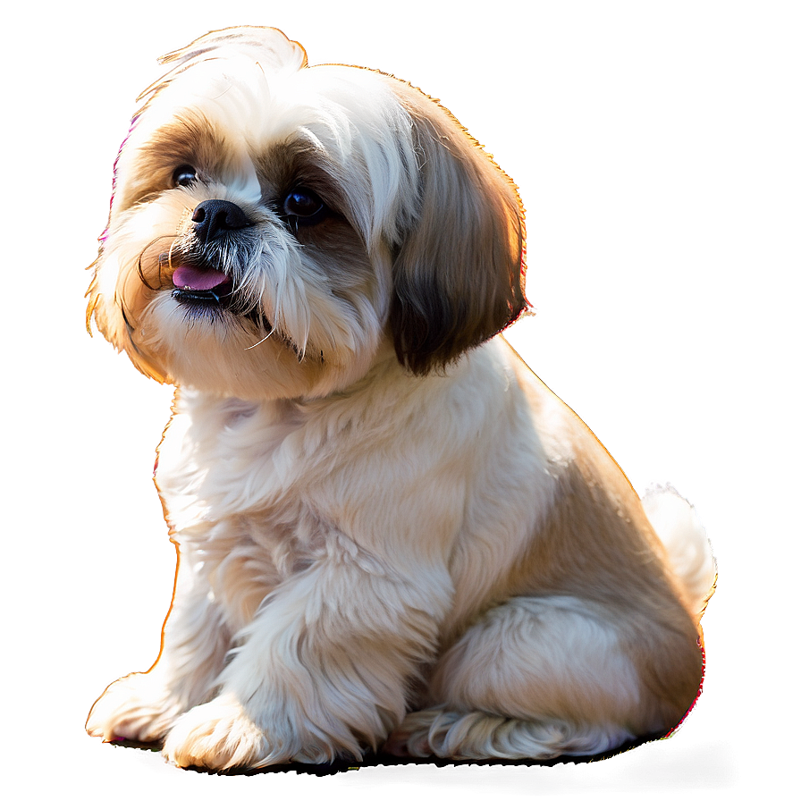 Shih Tzu Enjoying Sunshine Png Cpb68 PNG