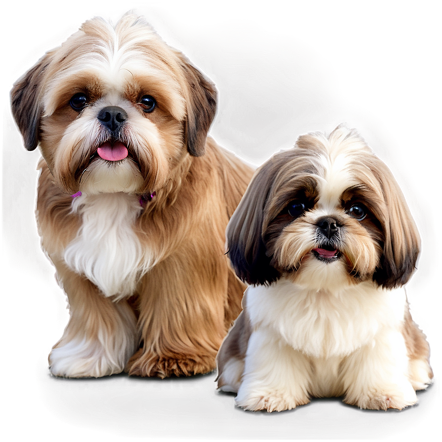 Shih Tzu Family Pets Png 06242024 PNG