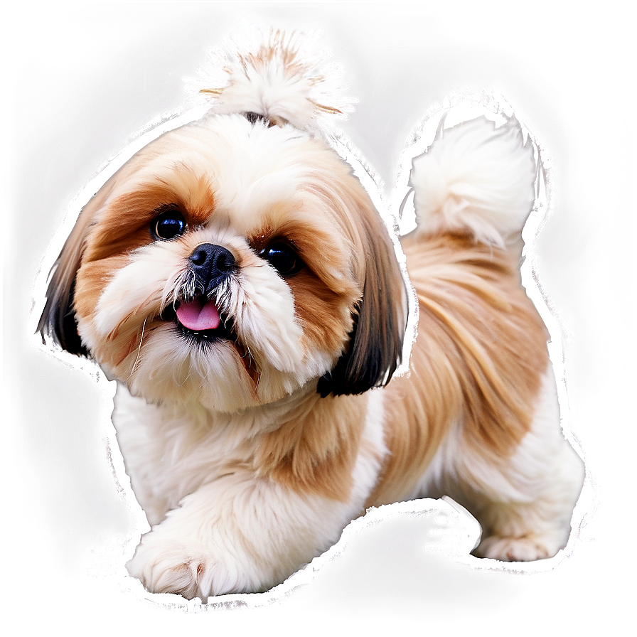 Shih Tzu In Snow Png Ifk PNG