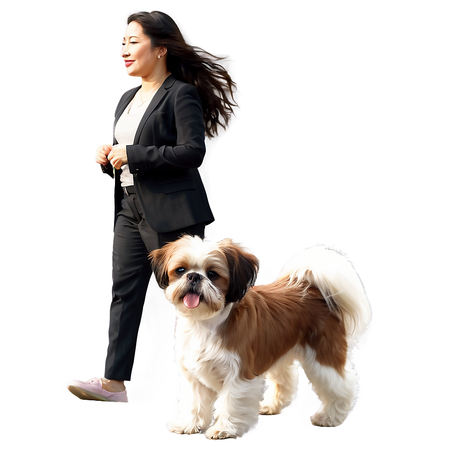 Download Shih Tzu On Walk Png 7 | Wallpapers.com