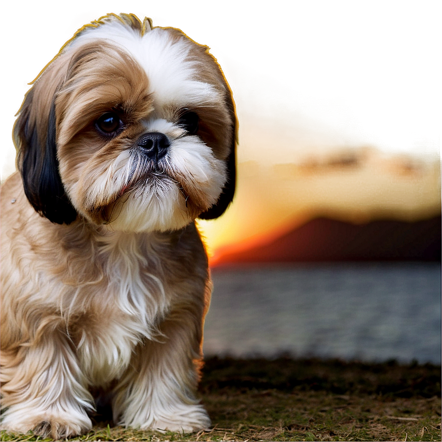 Shih Tzu Watching Sunset Png 78 PNG