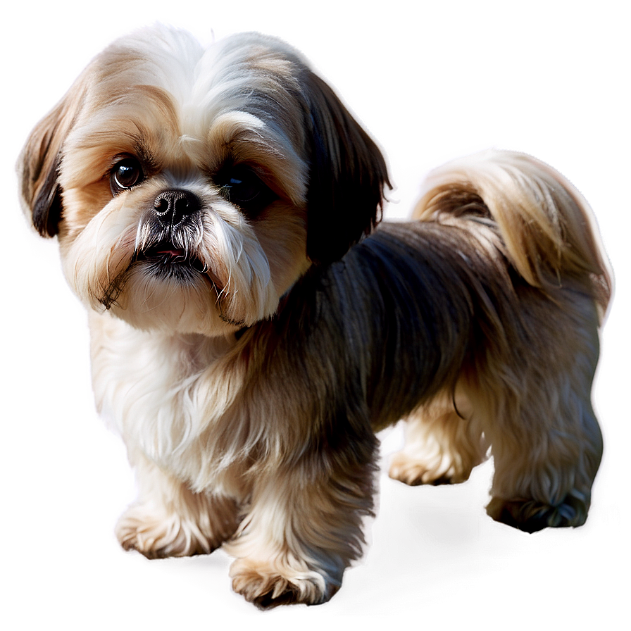 Shih Tzu Watching Sunset Png Fro6 PNG