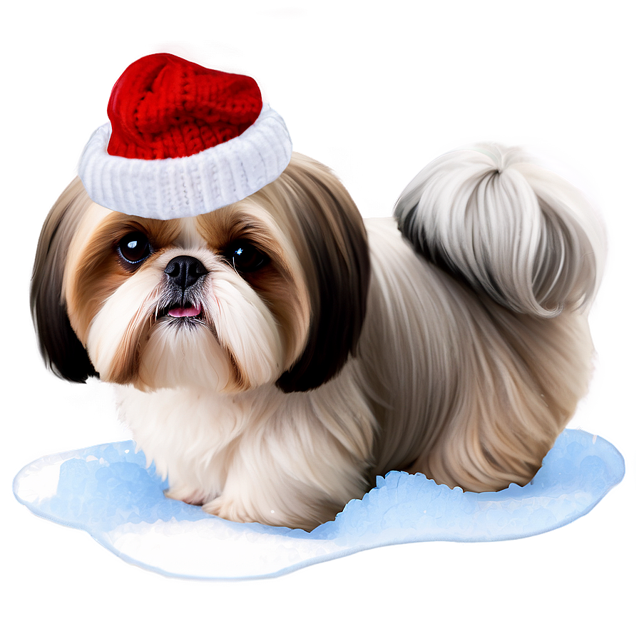 Shih Tzu Winter Wonderland Png 06242024 PNG