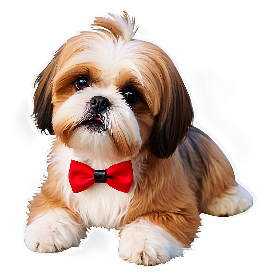 Shih Tzu With Bowtie Png 13 PNG