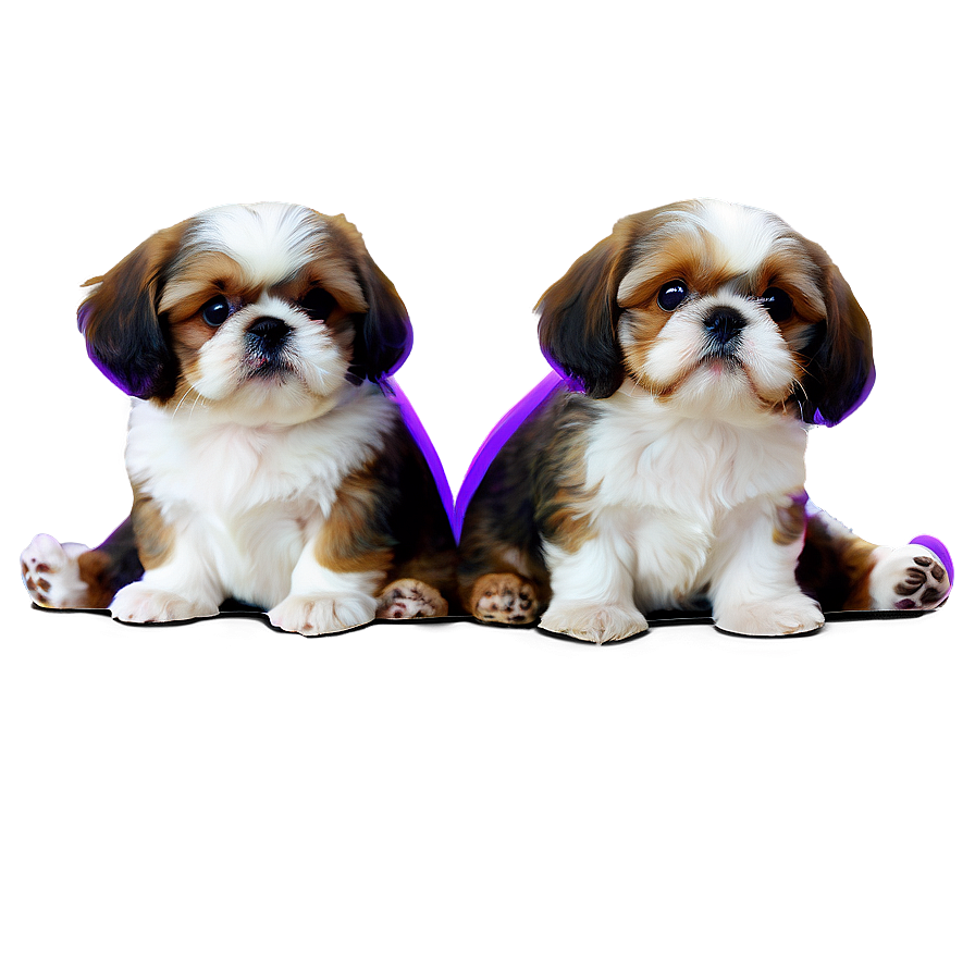 Shih Tzu With Puppies Png Otq53 PNG