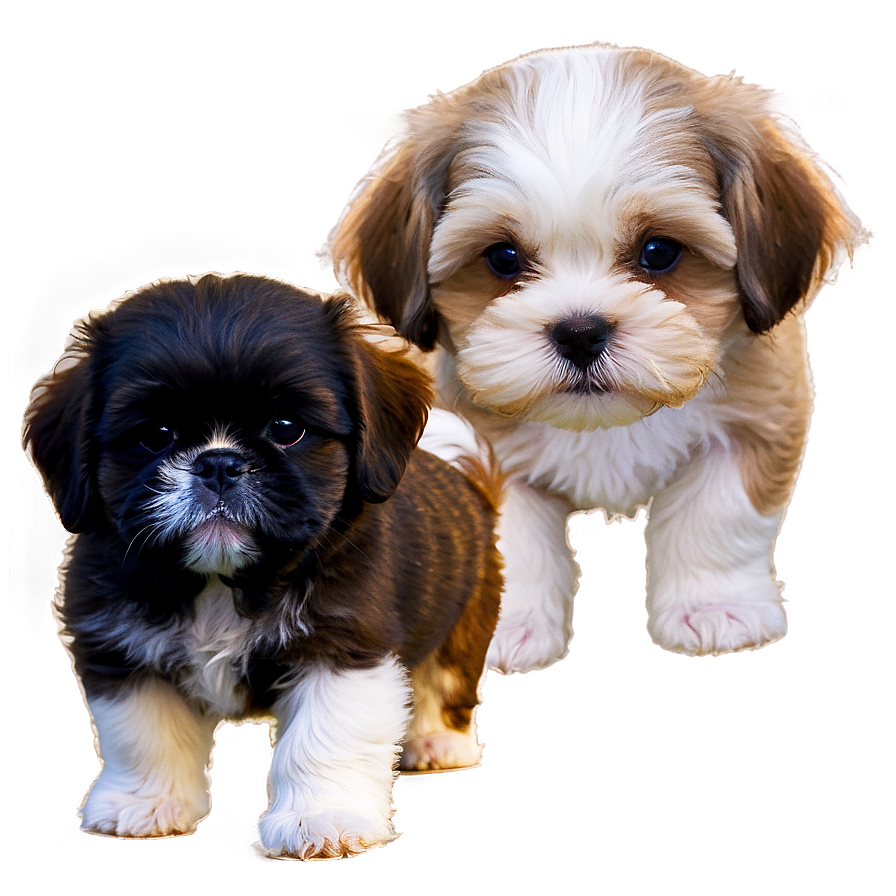 Shih Tzu With Puppies Png Yju PNG