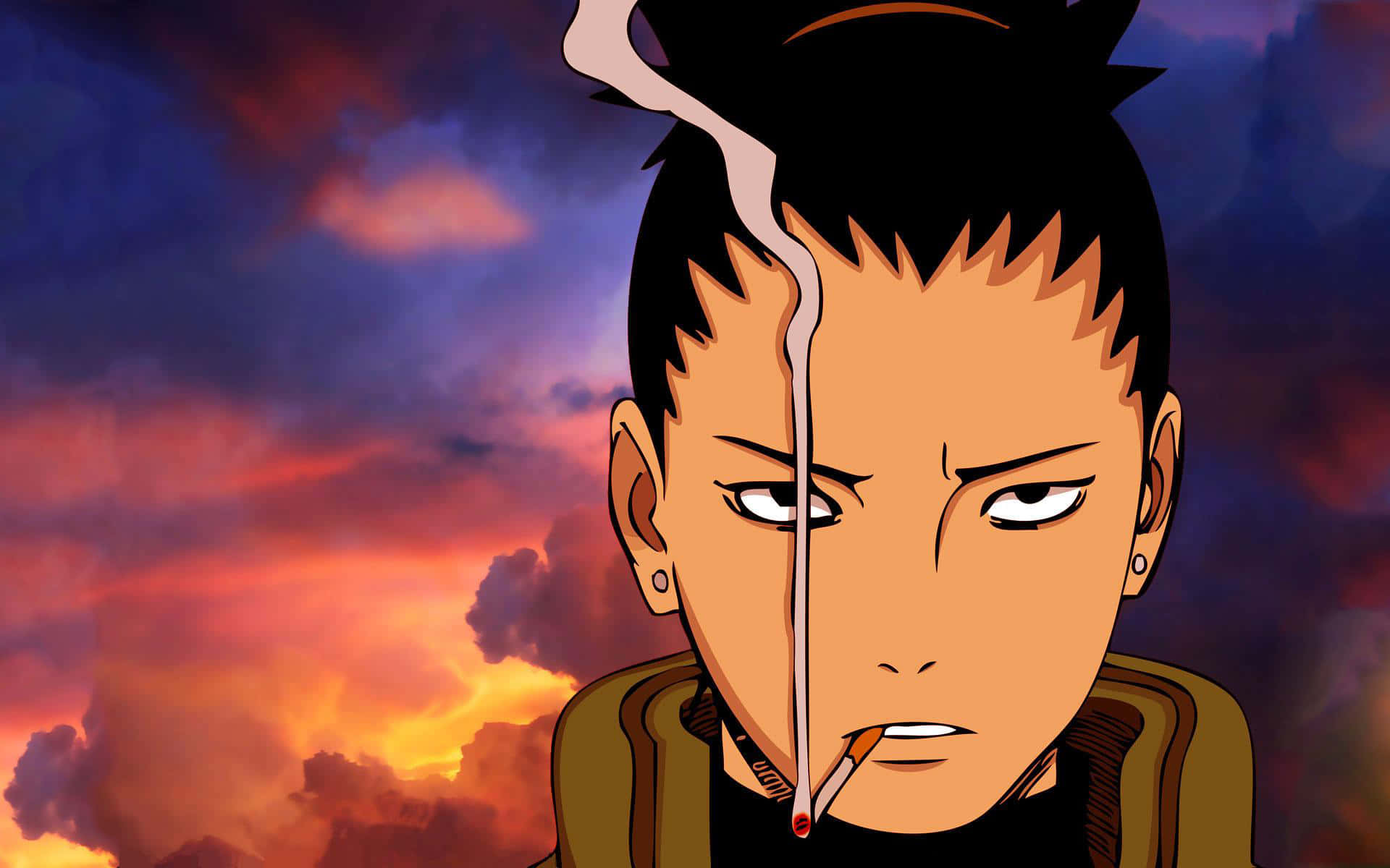 Shikamaru Nara deep in contemplation - Naruto Series Wallpaper