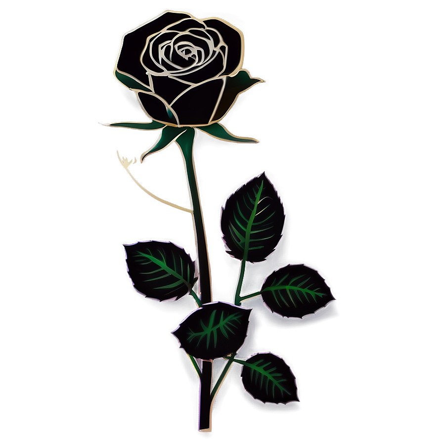 Shimmering Black Roses Png Jds64 PNG