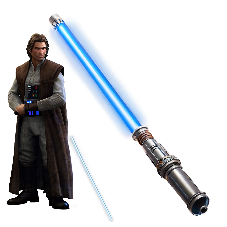 Shimmering Blue Lightsaber Png Sta99 PNG