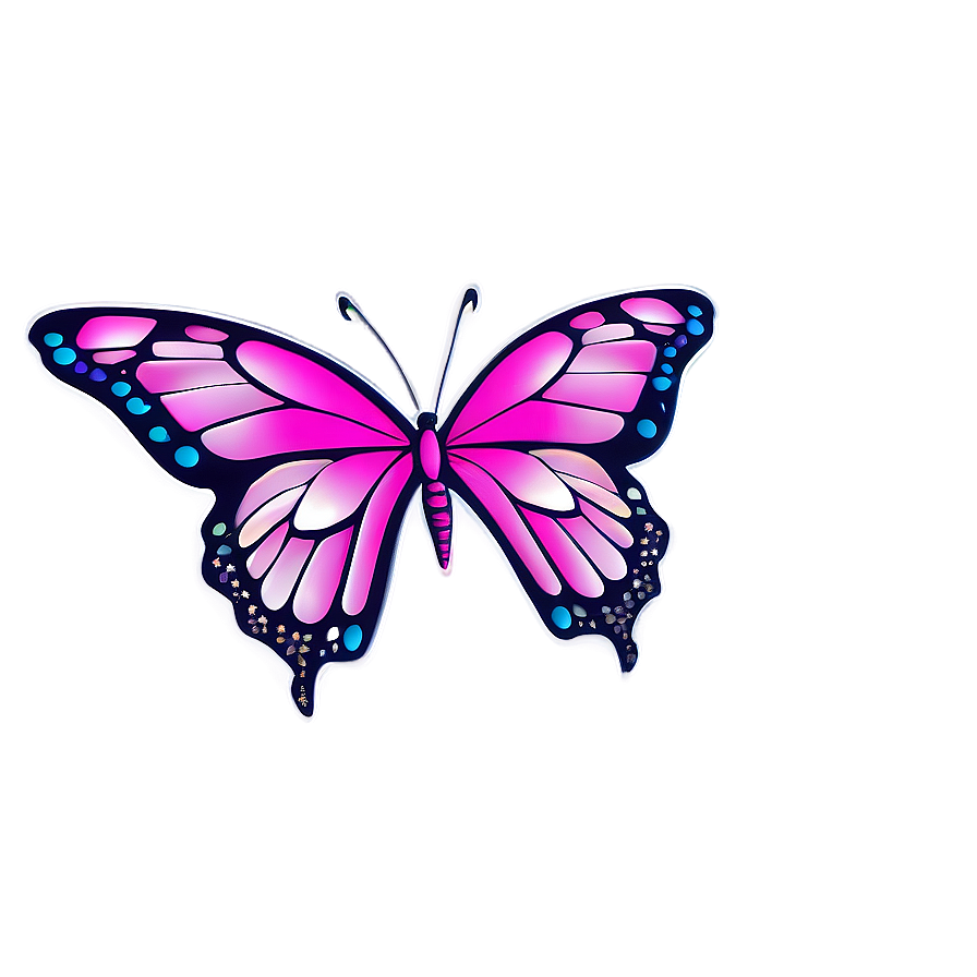 Shimmering Butterfly Sparkle Png Xjv PNG