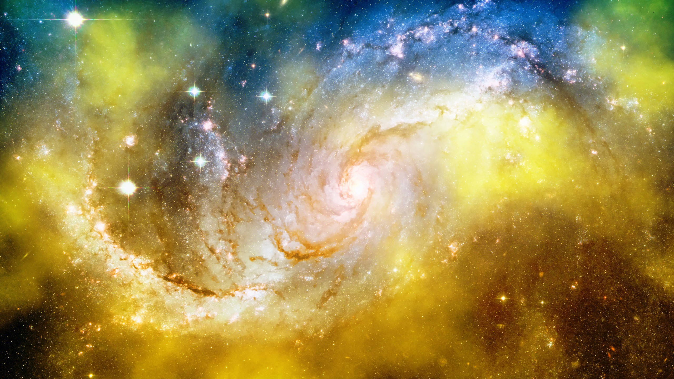 Farverig Galaxy Wallpaper