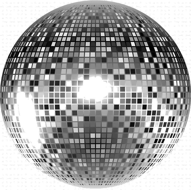 Shimmering Disco Ball Graphic PNG