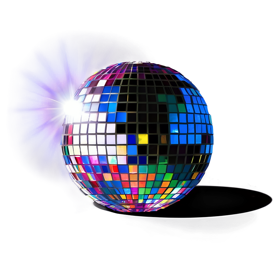 Shimmering Disco Ball Illumination PNG