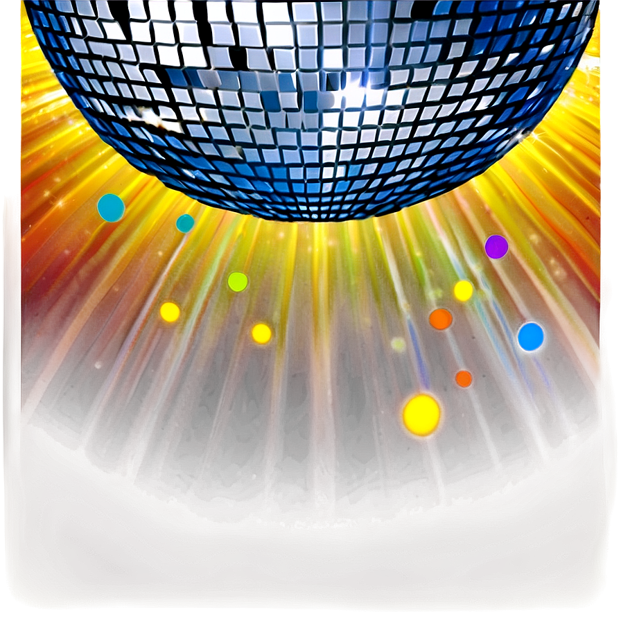 Shimmering Disco Ball Illumination PNG