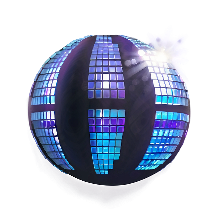 Shimmering Disco Ball Illustration PNG