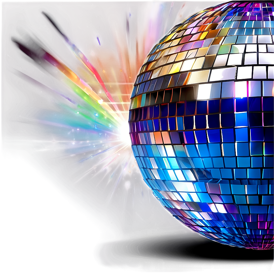 Shimmering Disco Ball Lights PNG