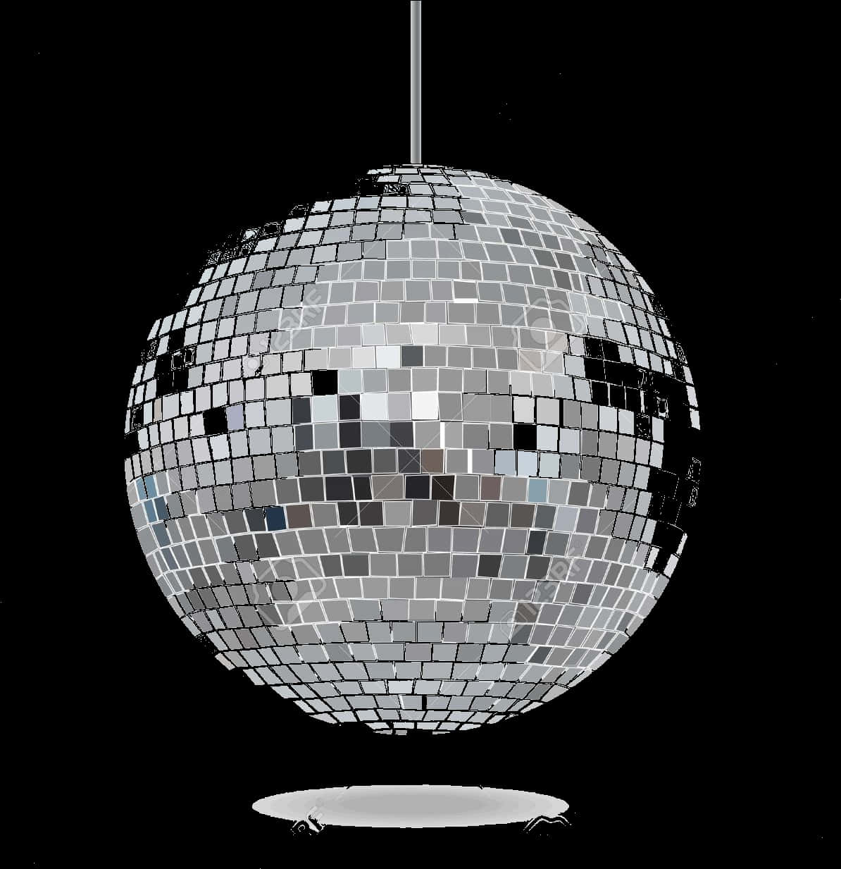Shimmering Disco Ball Nightlife PNG
