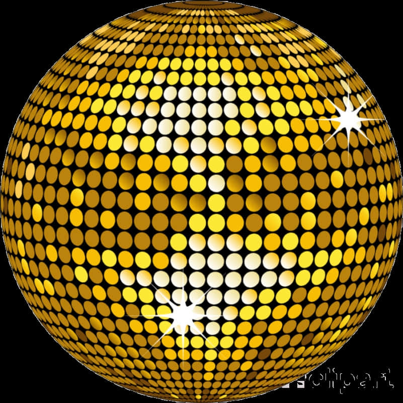 Shimmering Disco Ball PNG